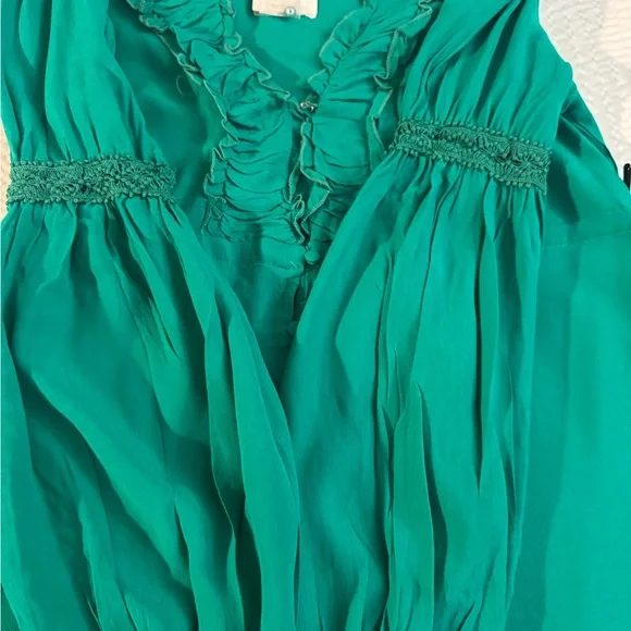 Chic Teal Long Sleeve Maxi Dress - Picture 10 of 15